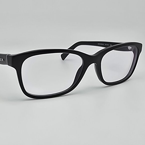 Coach HC6089 5002 Gloss Black Silver Full Rim Eyeglasses Frame 51-16-135 - Picture 6 of 13